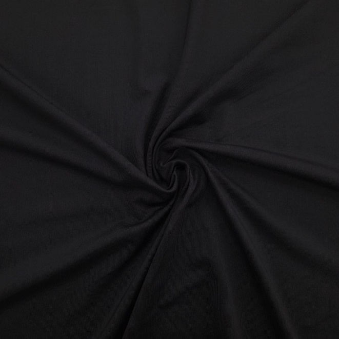 CIRPAD® with elastane Single Jersey Black 210 GSM