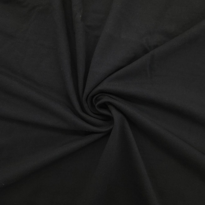 NILCOTT® Organic Fleece unbrushed Black 260 GSM