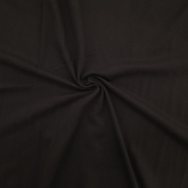 NILCOTT® Organic Piqué Black 190 GSM (high shrinkage)